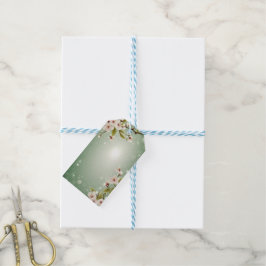 Elegantes Blumenblossom Hochzeitsplanung Geschenkanhänger