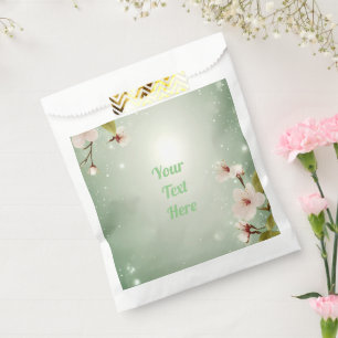 Elegantes Blumenblossom Hochzeitsplanung Geschenktütchen