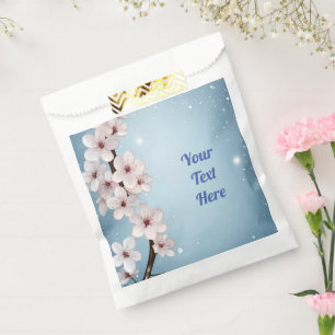 Elegantes Blumenblossom Hochzeitsplanung Geschenktütchen