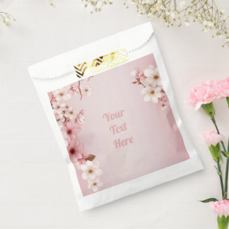Elegantes Blumenblossom Hochzeitsplanung Geschenktütchen