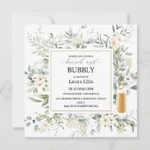 Elegantes Blumenbrunch und blubbly Wildblume