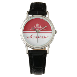 Elegantes Blumendesign Armbanduhr