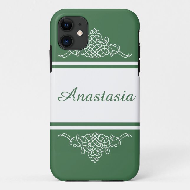 Elegantes Blumendesign Case-Mate iPhone Hülle (Rückseite)