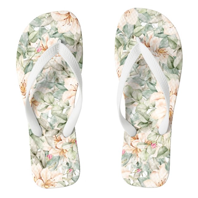 elegantes Blumendesign Flip Flops (Fußbett)