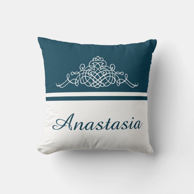 Elegantes Blumendesign Kissen (Vorderseite)