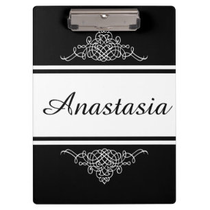 Elegantes Blumendesign Klemmbrett