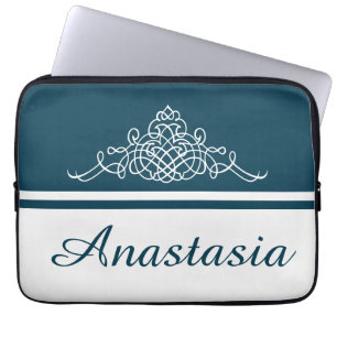 Elegantes Blumendesign Laptopschutzhülle