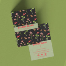 Elegantes Blumendesign mit dunklem Hintergrund