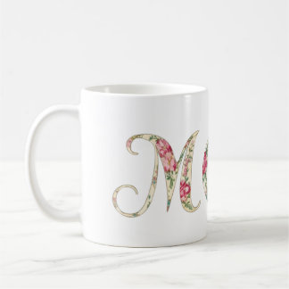 Elegantes Blumendesign - Muttertagsgeschenk Kaffeetasse
