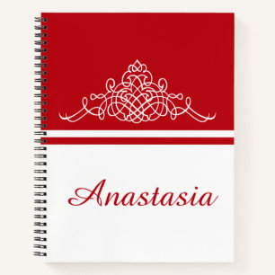 Elegantes Blumendesign Notizbuch