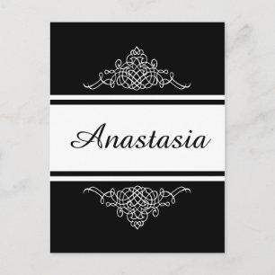 Elegantes Blumendesign Postkarte