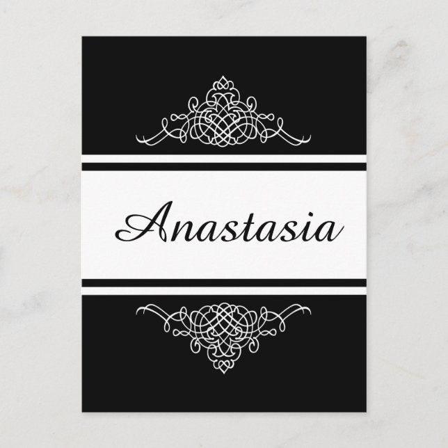 Elegantes Blumendesign Postkarte (Vorderseite)