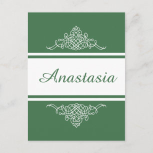 Elegantes Blumendesign Postkarte