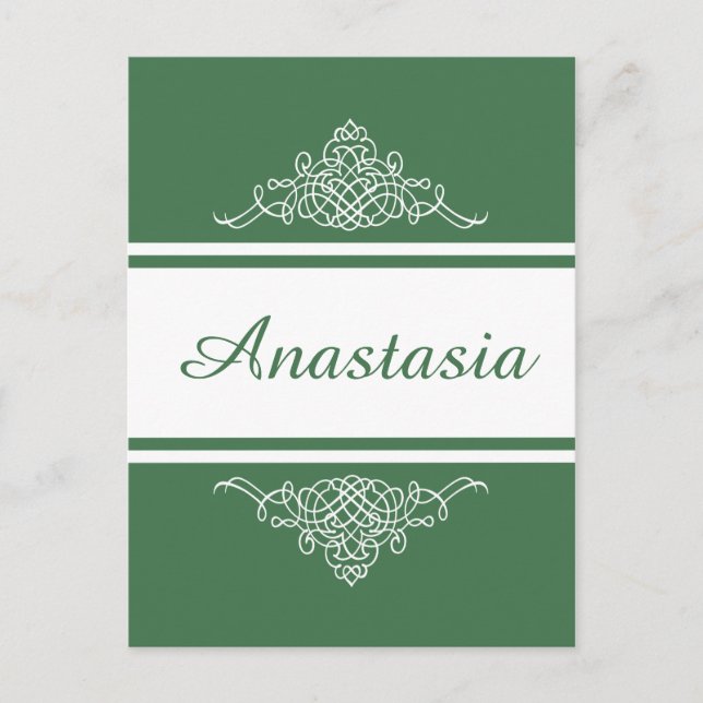 Elegantes Blumendesign Postkarte (Vorderseite)