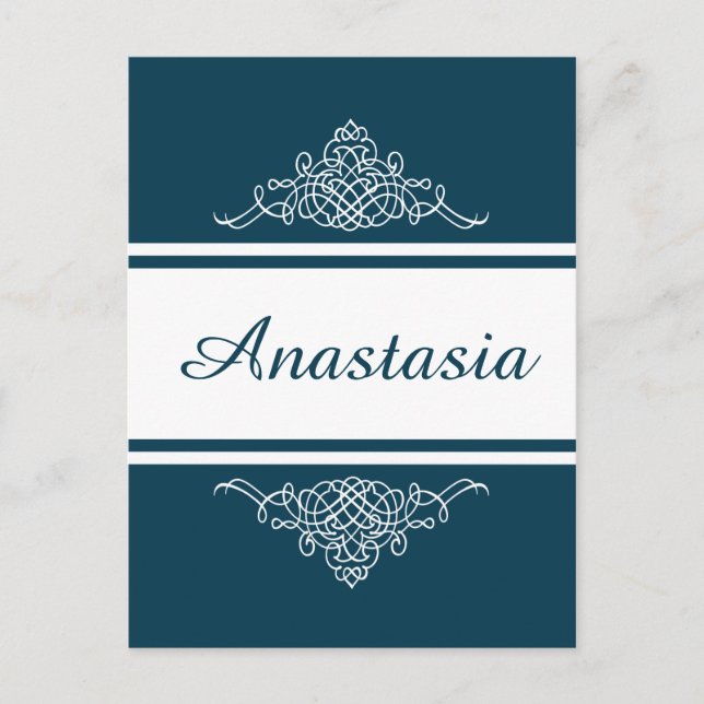 Elegantes Blumendesign Postkarte (Vorderseite)