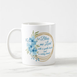 Elegantes Blumengebet Gebet Persönliche Umarmung Kaffeetasse