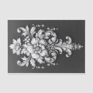 Elegantes Blumengeflecht Seidenpapier