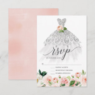 Elegantes Blumenkleid Quinceanera UAWG Einladung