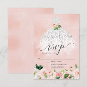 Elegantes Blumenkleid Quinceanera UAWG Einladung