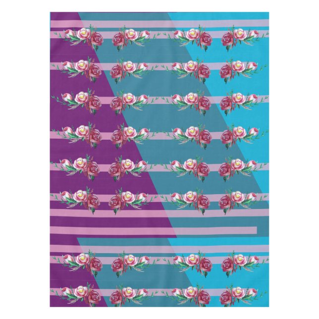 Elegantes Blumenkohl und Lines Tischdecke (Vorderseite)
