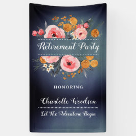 Elegantes Blumenkreuz-Party Banner