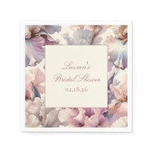 Elegantes Blumenlavender & Blush Brautparty
