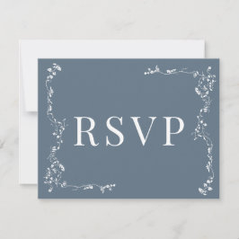 Elegantes Blumenleaf Classic Wedding RSVP