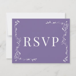 Elegantes Blumenleaf Classic Wedding RSVP