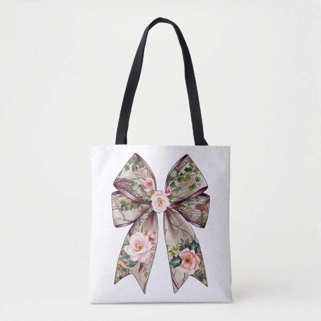 Elegantes Blumenmotiv - Romantische Natur-Inspir Tasche (Vorderseite)