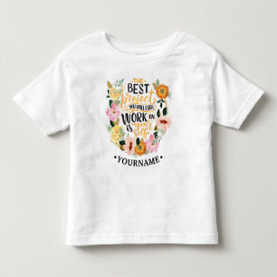 Elegantes Blumenmotivationsangebot Kleinkind T-shirt