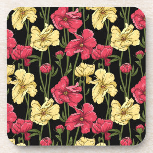 Elegantes Blumenmuster 2 Untersetzer