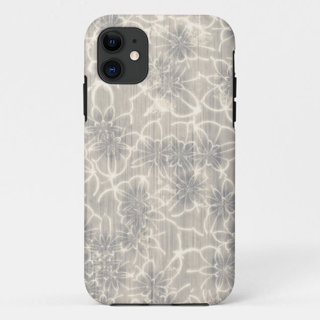 Elegantes Blumenmuster Case-Mate iPhone Hülle (Rückseite)