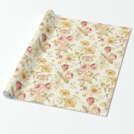 Elegantes Blumenmuster Geschenkpapier