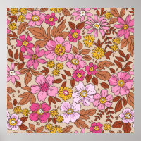 Elegantes Blumenmuster in kleinen Hand gezeichnet 