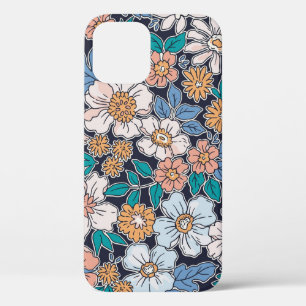 Elegantes Blumenmuster in kleiner Hand gezeichnet  Case-Mate iPhone Hülle