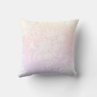 Elegantes Blumenmuster in Pastellfarben Kissen