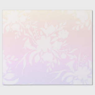 Elegantes Blumenmuster in Pastellfarben Laptop Sal Geschenkpapier