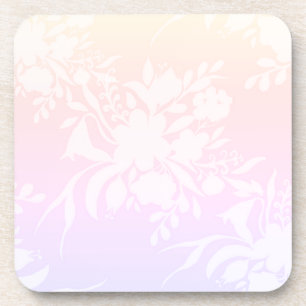 Elegantes Blumenmuster in Pastellfarben Laptop Sal Getränkeuntersetzer