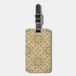 Elegantes Blumenmuster Kaleidoskop Gepäckanhänger