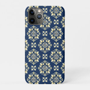 Elegantes Blumenmuster mit goldenen Akzenten Case-Mate iPhone Hülle