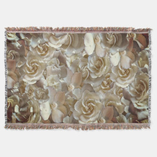 Elegantes Blumenmuster-Rose Petal-Muster Decke