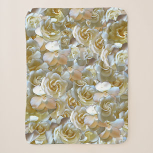 Elegantes Blumenmuster-Rose Petal-Muster Sherpadecke