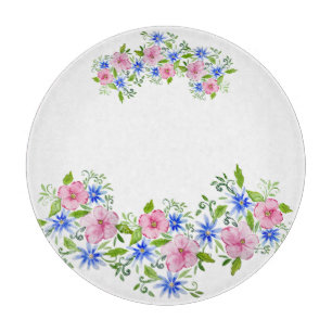 Elegantes Blumenmuster Schneidebrett