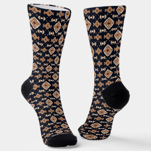 Elegantes Blumenmuster Socken