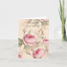 Elegantes Blumenmuster Vielen Dank für Ihre kommen