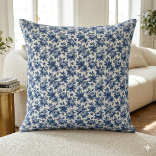 Elegantes Blumenmuster Vintage Peonies Kissen