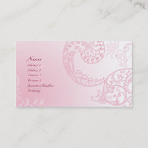 Elegantes Blumenmuster Visitenkarte