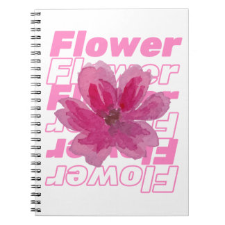 "Elegantes BlumenNotebook - Ästhetische Pastel-Blu Notizblock