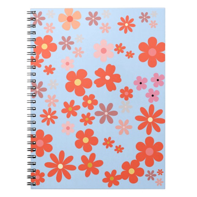 Elegantes BlumenNotebook Notizblock (Vorderseite)