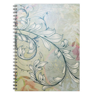 Elegantes BlumenNotebook Notizblock